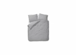 Dekbedovertrek 260x220/240cm - percale katoen - lichtgrijs