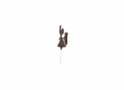 Deurbel haan H25,6cm gietijzer bruin