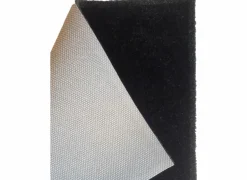 Deurmat Eco-clean 39x58cm - polyamide - zwart