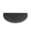 Deurmat Fingertip 45x75cm - rubber - zwart