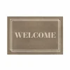 Deurmat Mondial Frame Brown 40x60cm - polyamide - beige