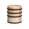 Deurstopper Houtlook naturel zwart