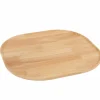 Dienblad 44x44,5cm - rubberhout - naturel