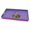 Dienblad Zwaan 40x24cm - kunststof - paars