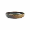 Diep bord Pila Ø24cm - porselein - groen & blauw