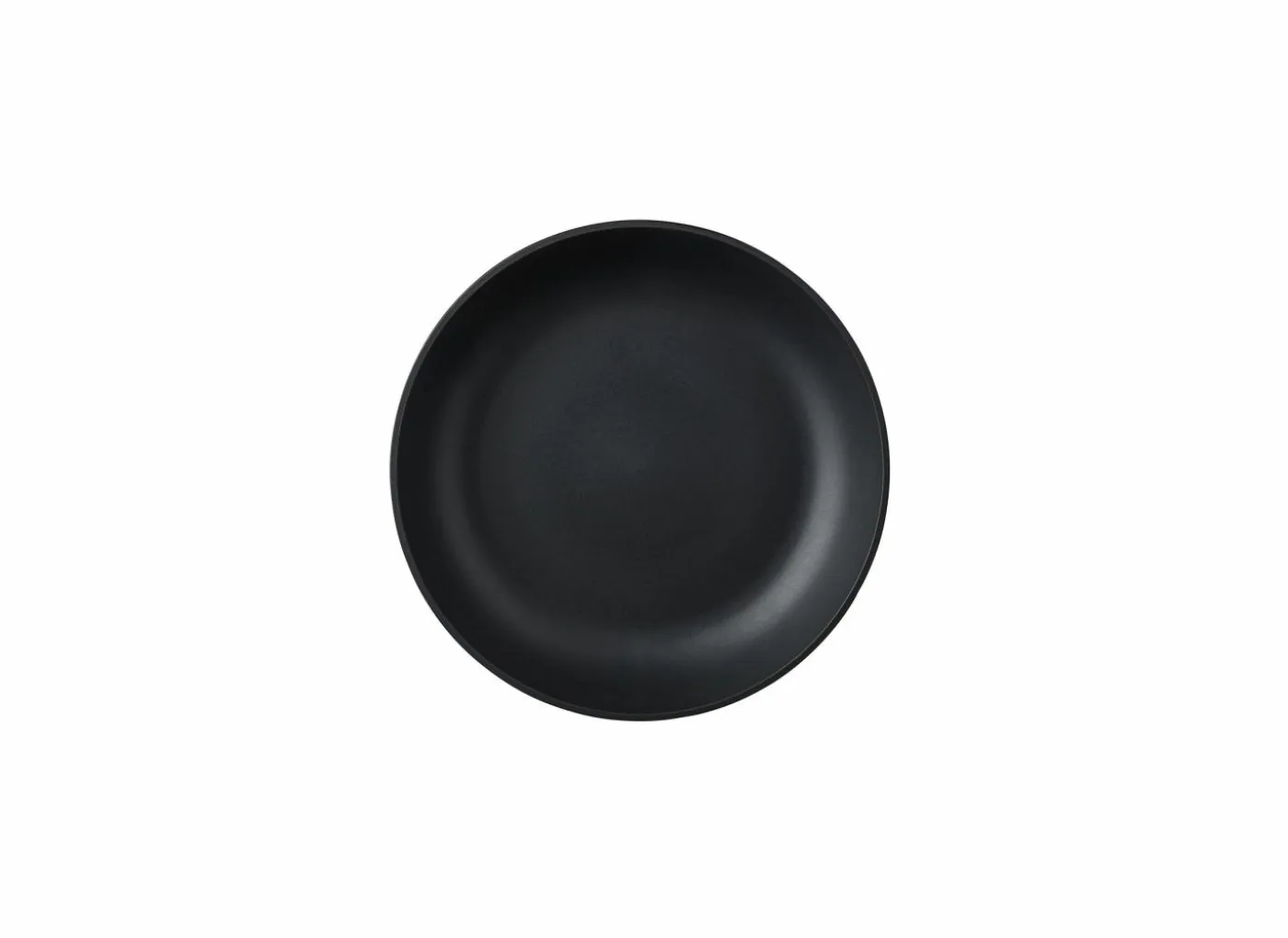 Diep bord Silueta Ø21cm - kunststof - zwart