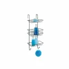 Doucherek Revigo 22,5x18,5x57cm - staal - zwart