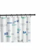Douchestang 110/185cm zwart
