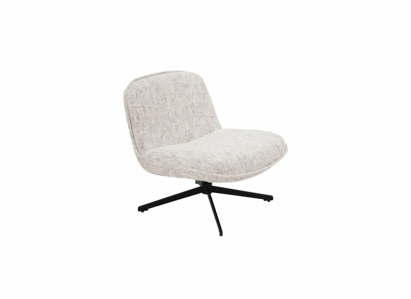 Draaifauteuil Area polyestervezel - beige - 76x70x80cm