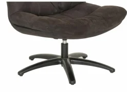 Draaifauteuil Copain 70x74x87cm - microvezel - bruin