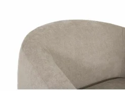Draaifauteuil Gela 85x95x80cm - stof - lichtbruin