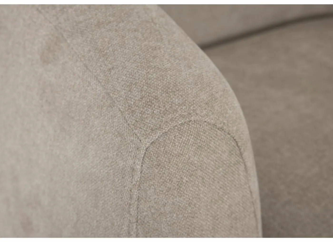 Draaifauteuil Gela 85x95x80cm - stof - lichtbruin