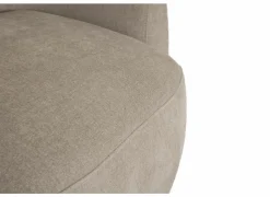 Draaifauteuil Gela 85x95x80cm - stof - lichtbruin