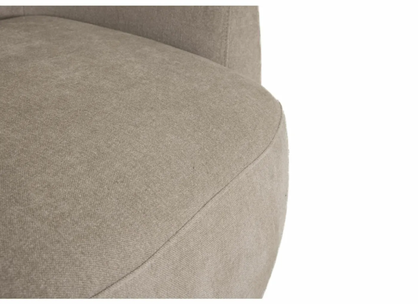 Draaifauteuil Gela 85x95x80cm - stof - lichtbruin