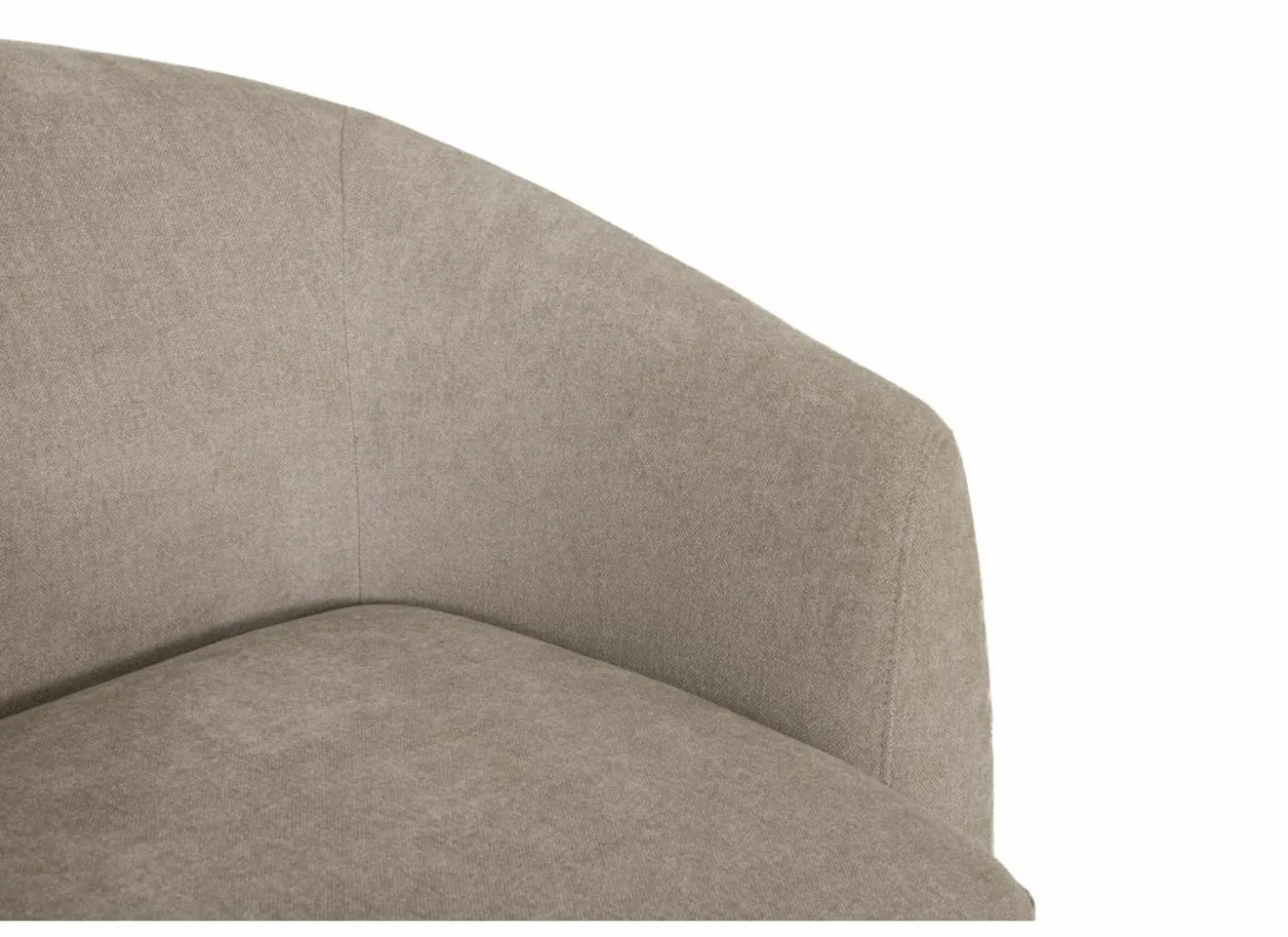 Draaifauteuil Gela 85x95x80cm - stof - lichtbruin