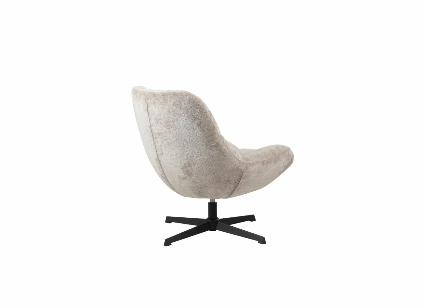 Draaifauteuil Iota 76x81x84cm - chenille - beige