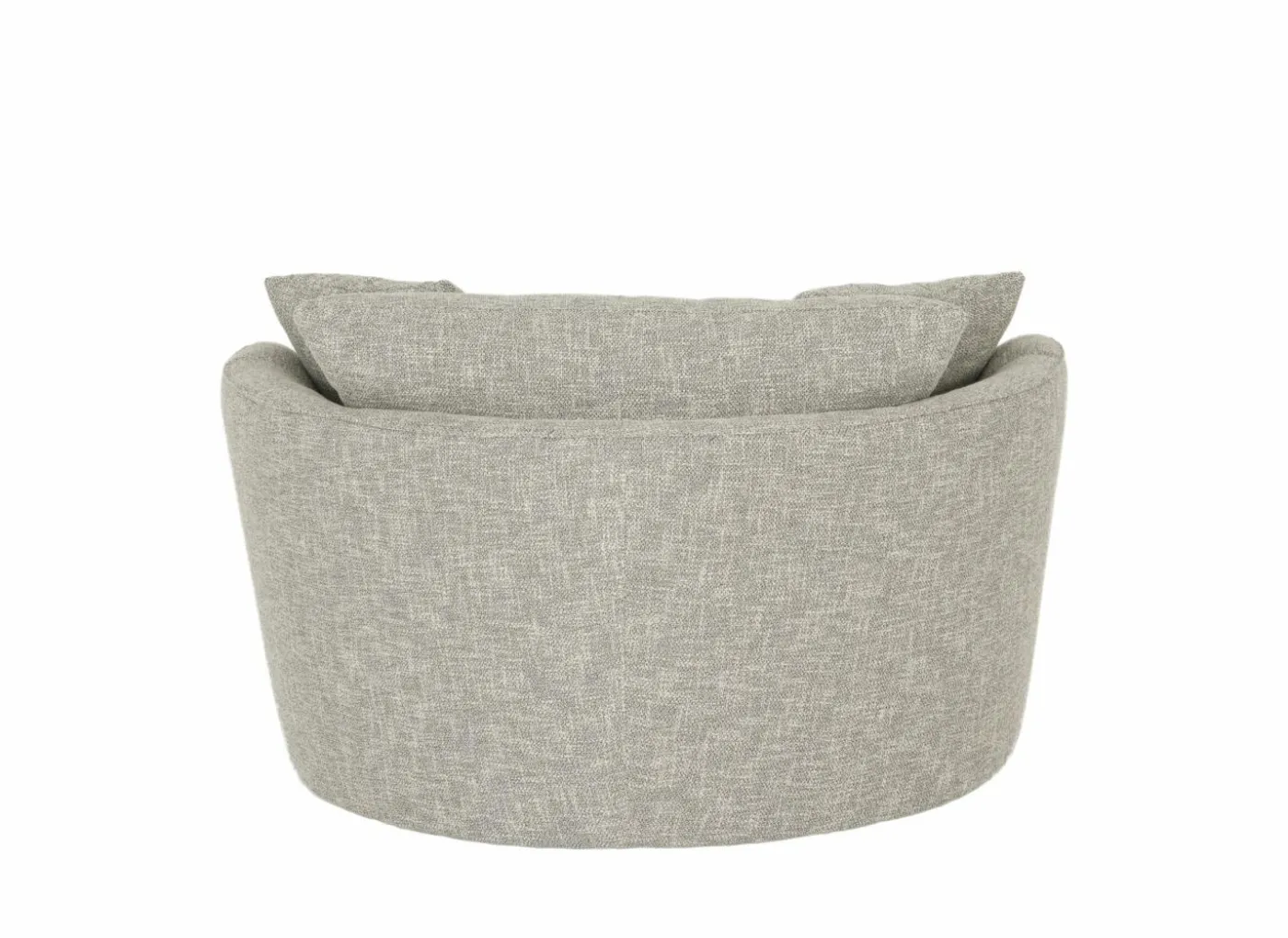 Draaifauteuil Nest 128x120x69cm - stof - beige/grijs