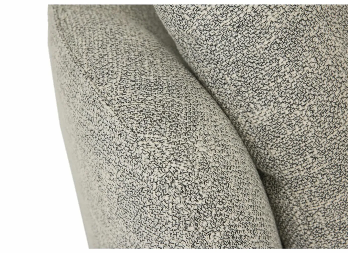 Draaifauteuil Nest 128x120x69cm - stof - beige/grijs
