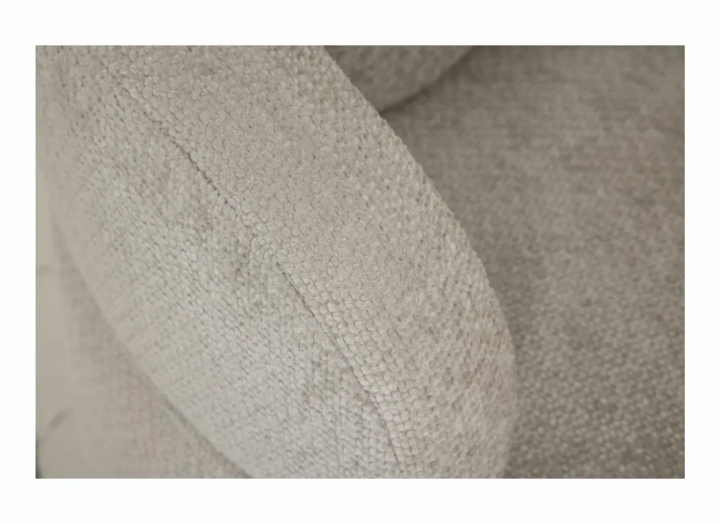 Draaifauteuil Noto Ø94x80cm - stof - beige