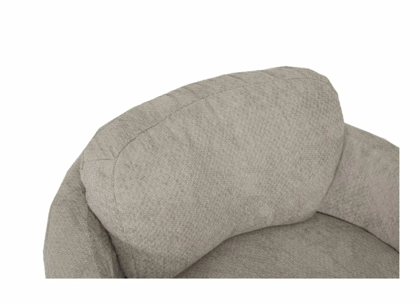 Draaifauteuil Noto Ø94x80cm - stof - beige