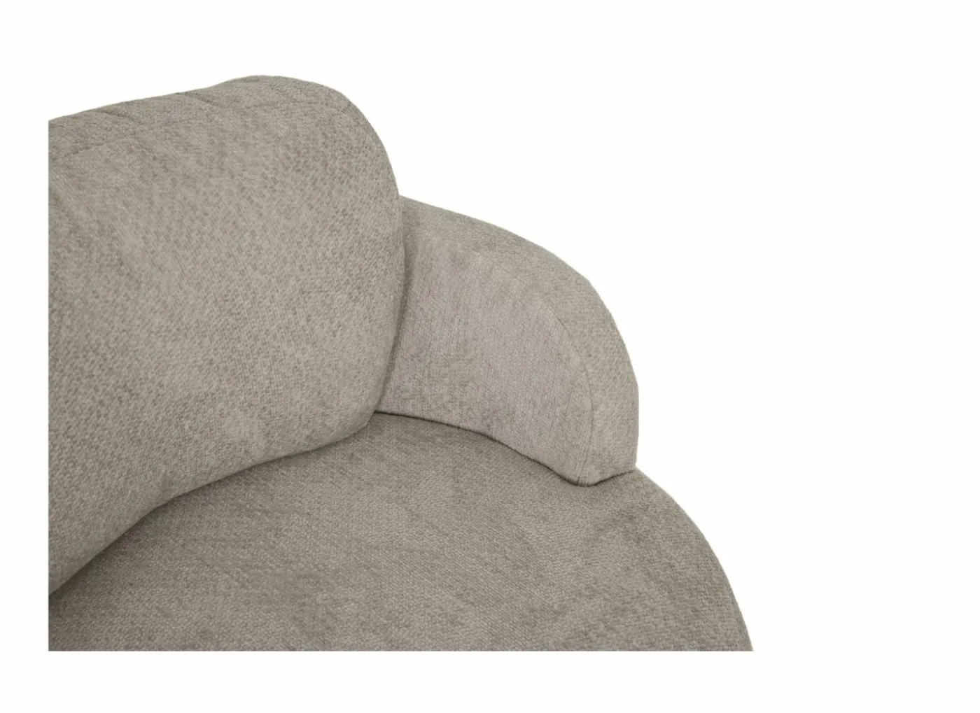 Draaifauteuil Noto Ø94x80cm - stof - beige