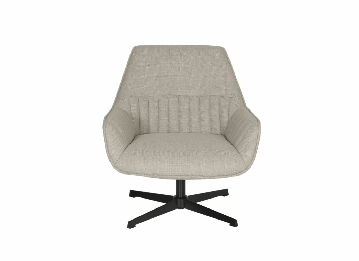 Draaifauteuil Tauris 78x90x82cm - stof - beige