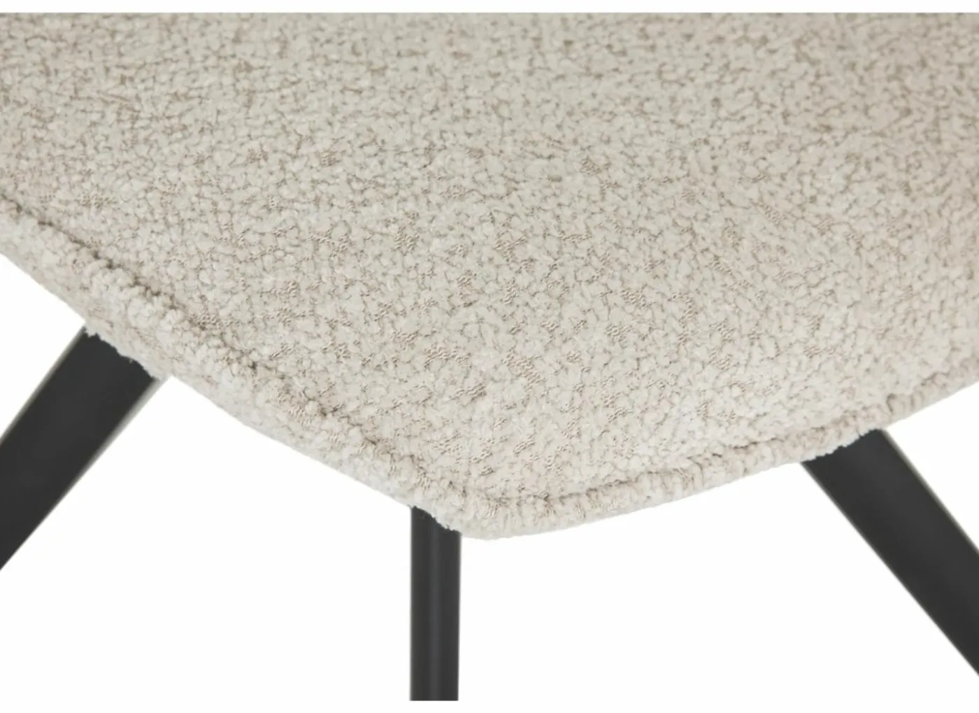 Draaistoel Adrian 60x58x86cm - polyester - wit