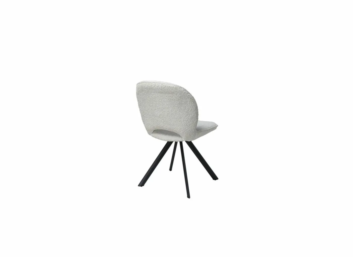 Draaistoel Adrian 60x58x86cm - polyester - wit