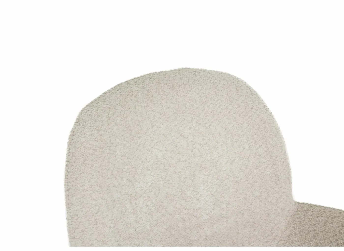 Draaistoel Adrian 60x58x86cm - polyester - wit