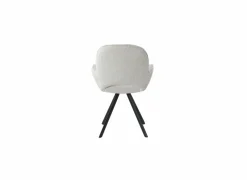 Draaistoel Adrian 60x58x86cm - polyester - wit
