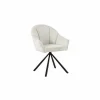 Draaistoel Alani 51,5x63x87cm - linnen - beige