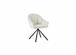 Draaistoel Alani 51,5x63x87cm - linnen - beige
