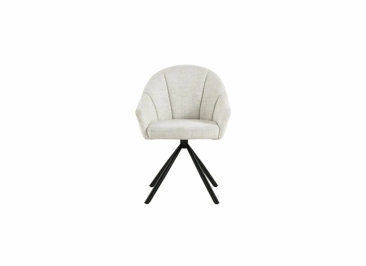 Draaistoel Alani 51,5x63x87cm - linnen - beige