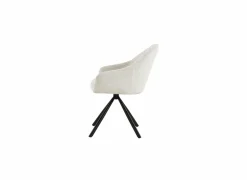 Draaistoel Alani 51,5x63x87cm - linnen - beige