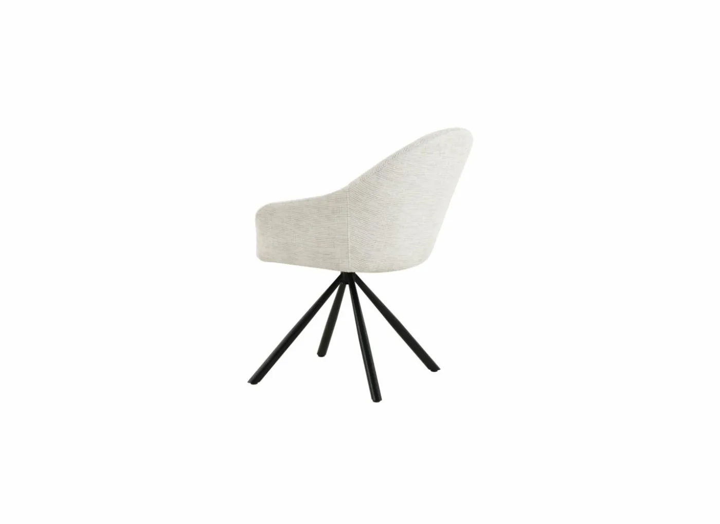 Draaistoel Alani 51,5x63x87cm - linnen - beige