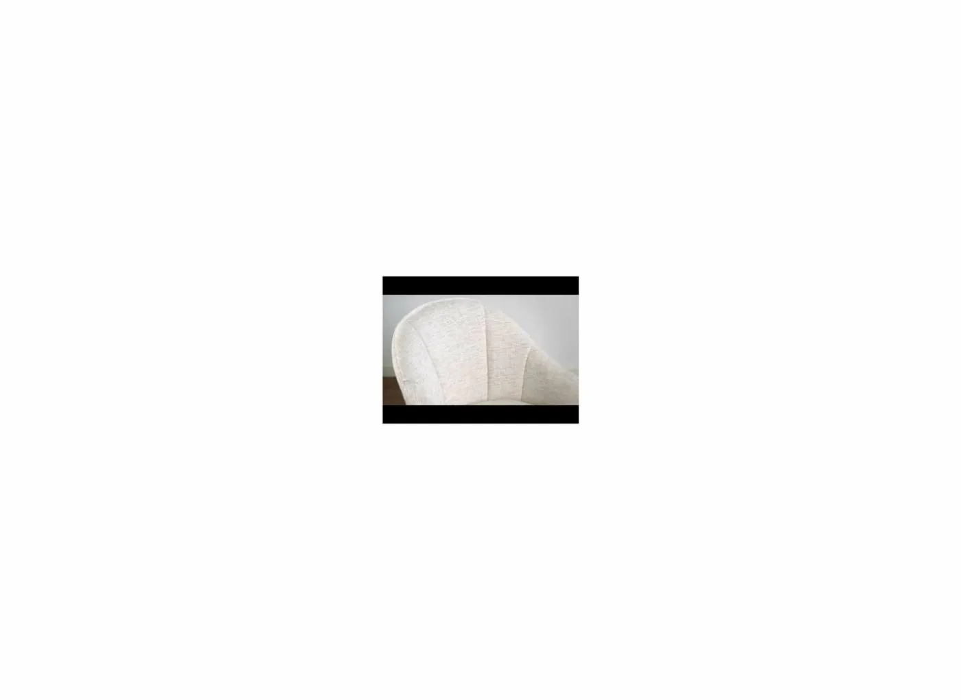 Draaistoel Alani 51,5x63x87cm - linnen - beige