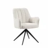 Draaistoel Bonzo 59x58x88cm - stof - wit