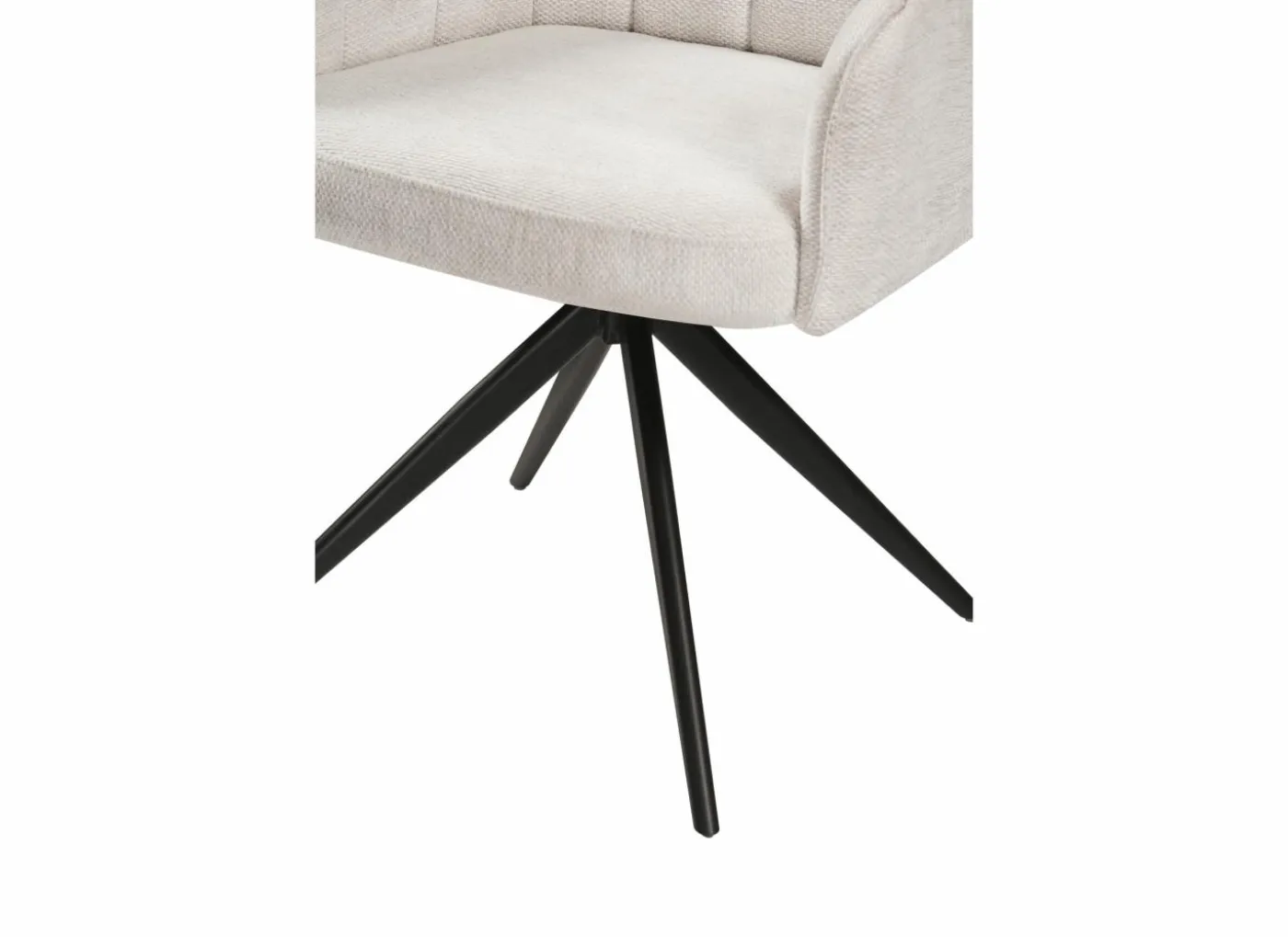 Draaistoel Bonzo 59x58x88cm - stof - wit