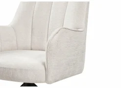 Draaistoel Bonzo 59x58x88cm - stof - wit