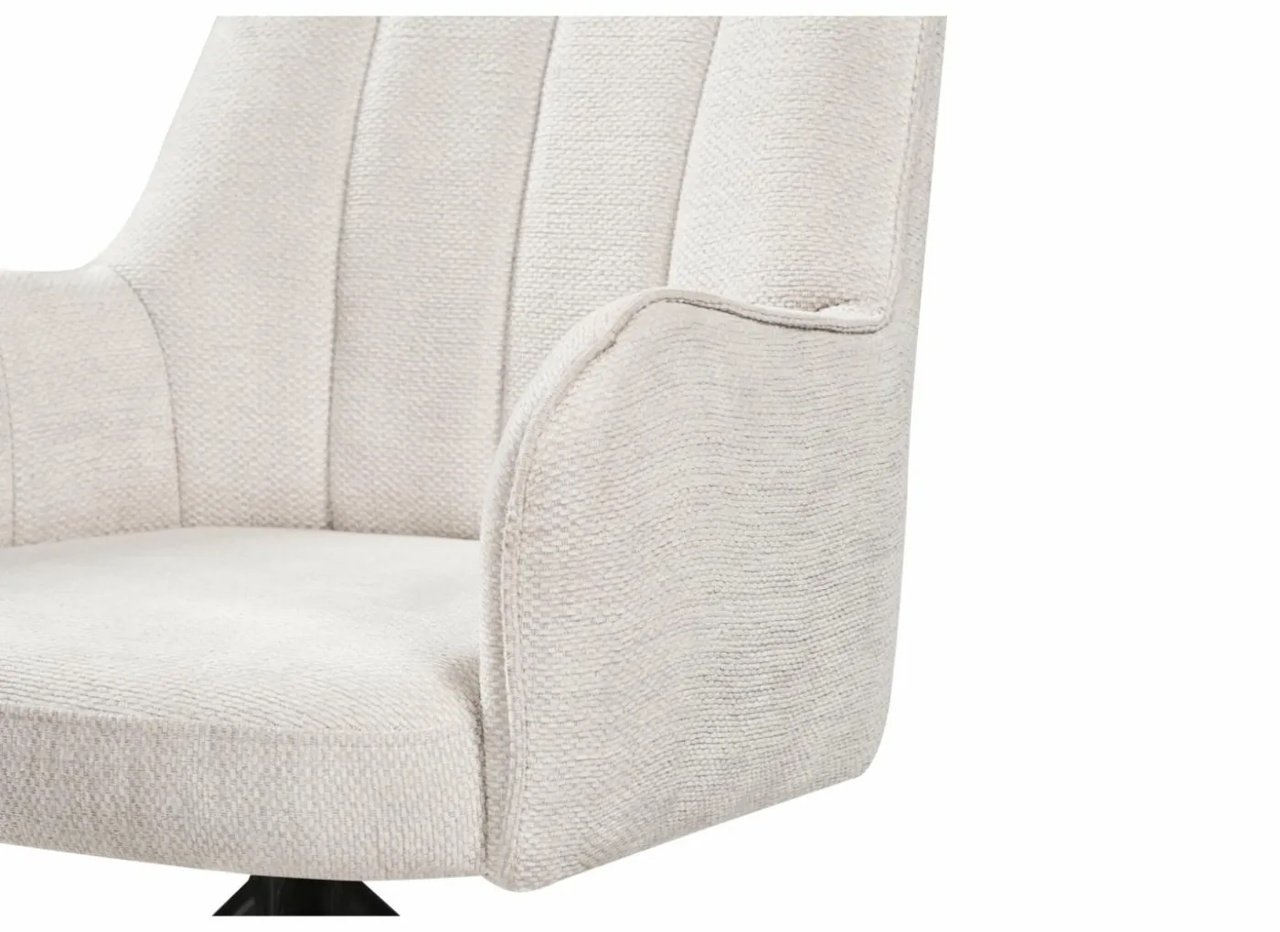 Draaistoel Bonzo 59x58x88cm - stof - wit
