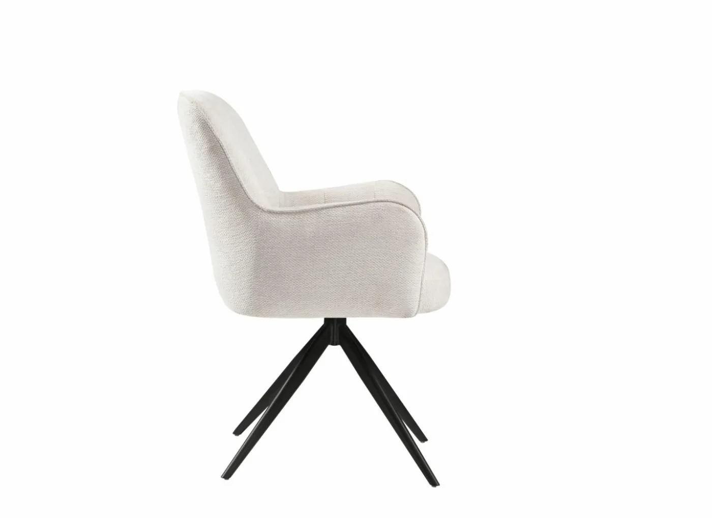 Draaistoel Bonzo 59x58x88cm - stof - wit
