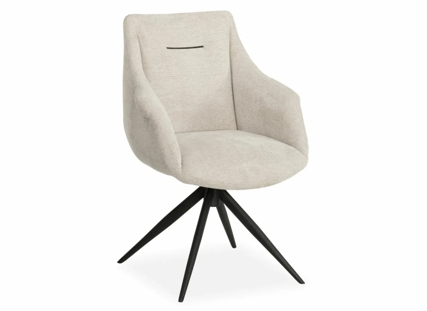 Draaistoel Colin 61x67x87,5cm - stof - beige
