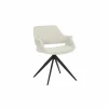 Draaistoel Commander 58x58x77,5cm - stof - cream