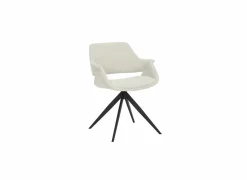 Draaistoel Commander 58x58x77,5cm - stof - cream