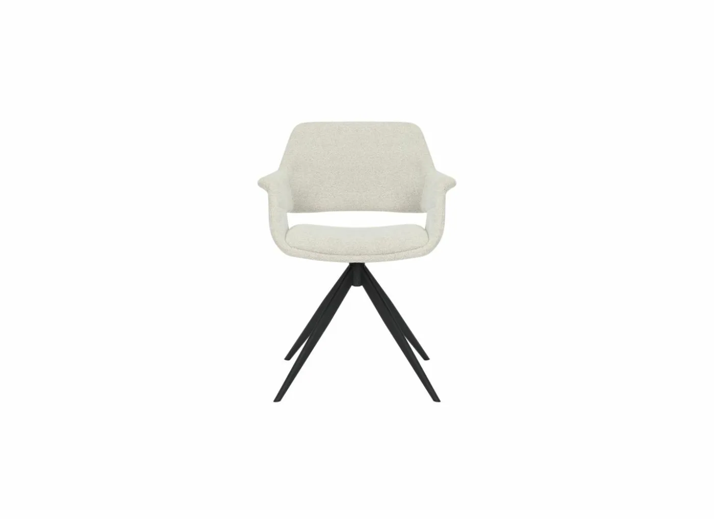 Draaistoel Commander 58x58x77,5cm - stof - cream
