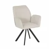 Draaistoel Hanna 68,5x62x90cm - stof - beige