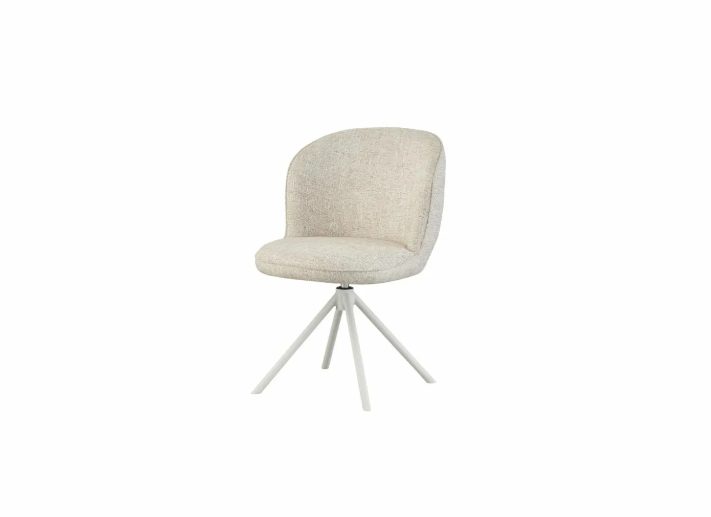 Draaistoel Kappa 55x49x85cm - stof - beige