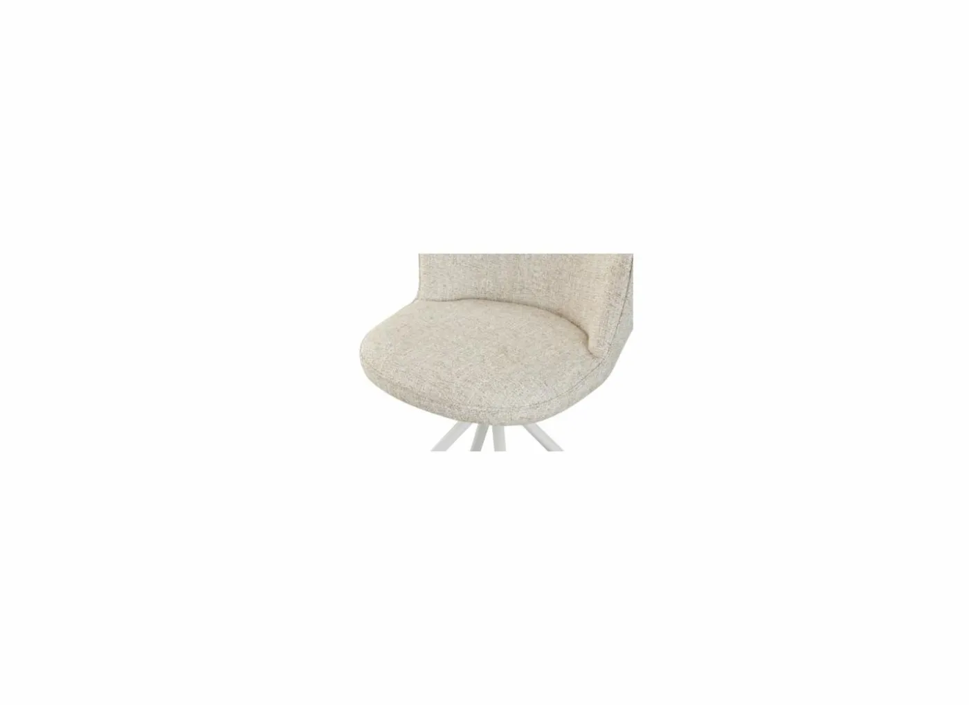 Draaistoel Kappa 55x49x85cm - stof - beige