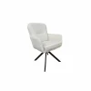 Draaistoel Kingsley 60x65x92,5cm - polyestervezel - beige