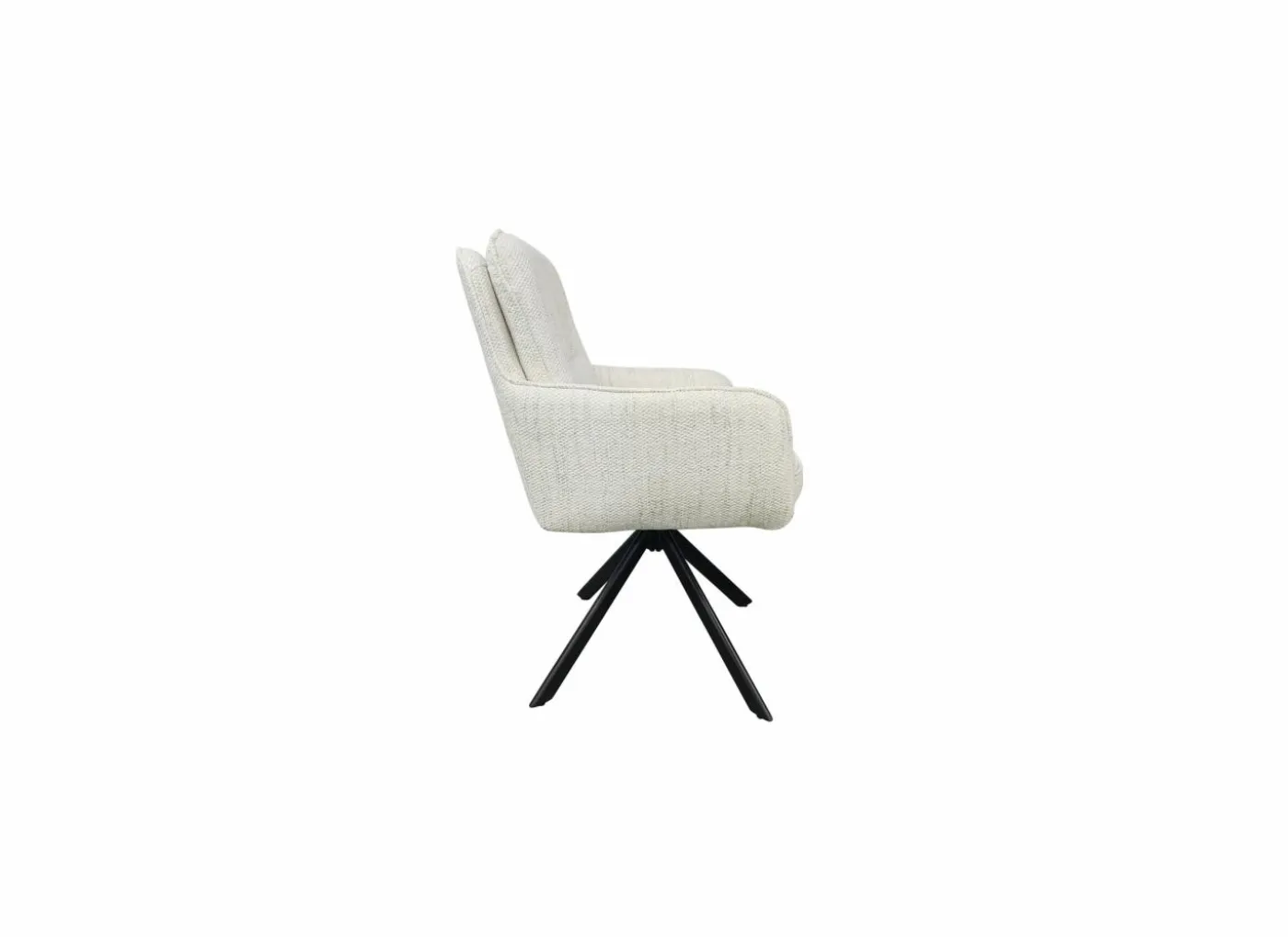 Draaistoel Kingsley 60x65x92,5cm - polyestervezel - beige